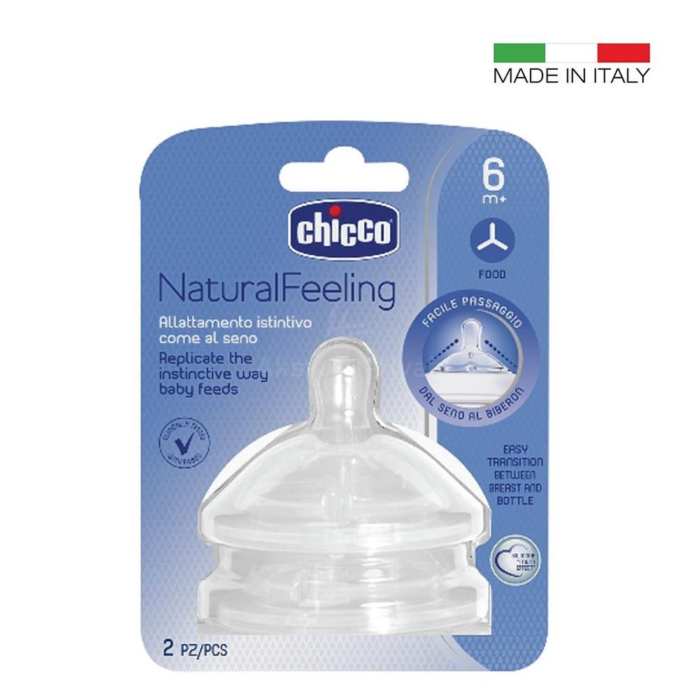 CHICCO NAT.FEELING STEP UP 6M+ NIPPLE 2'S #810472 2