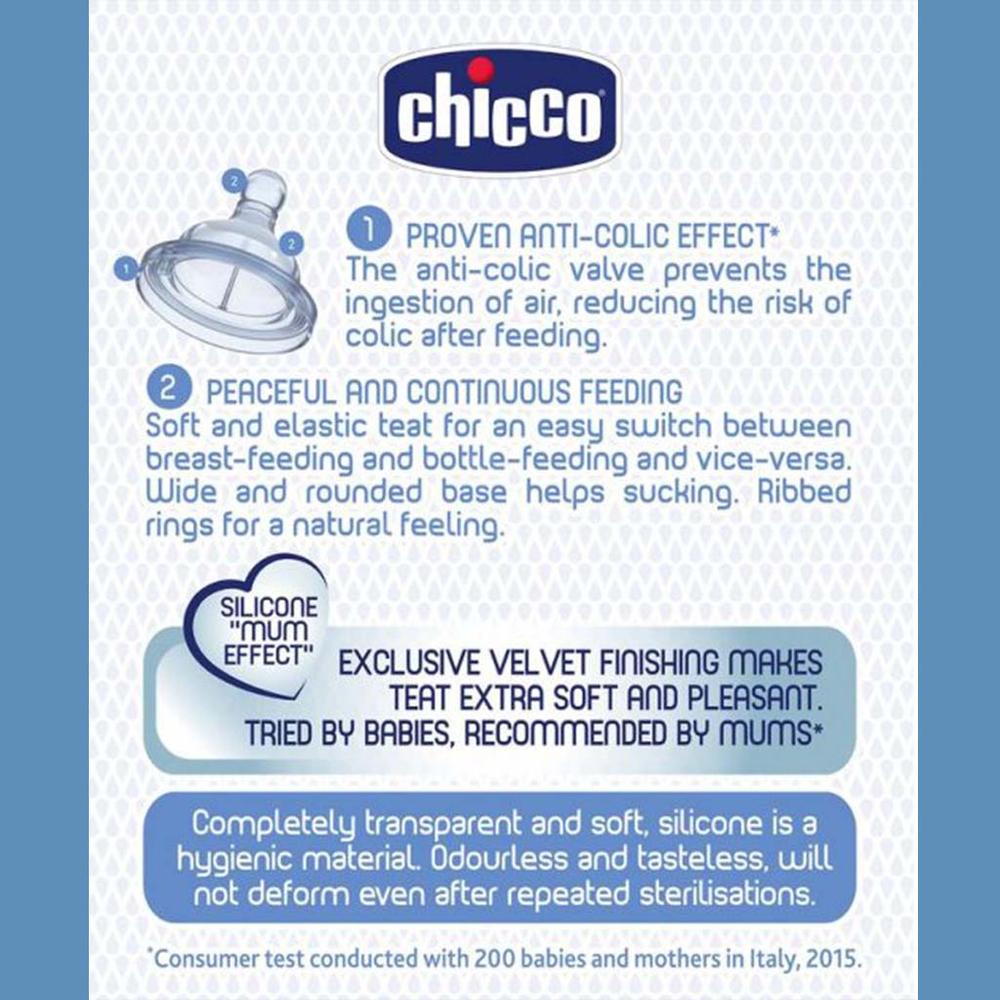 CHICCO NAT.FEELING STEP UP 6M+ NIPPLE 2'S #810472 5