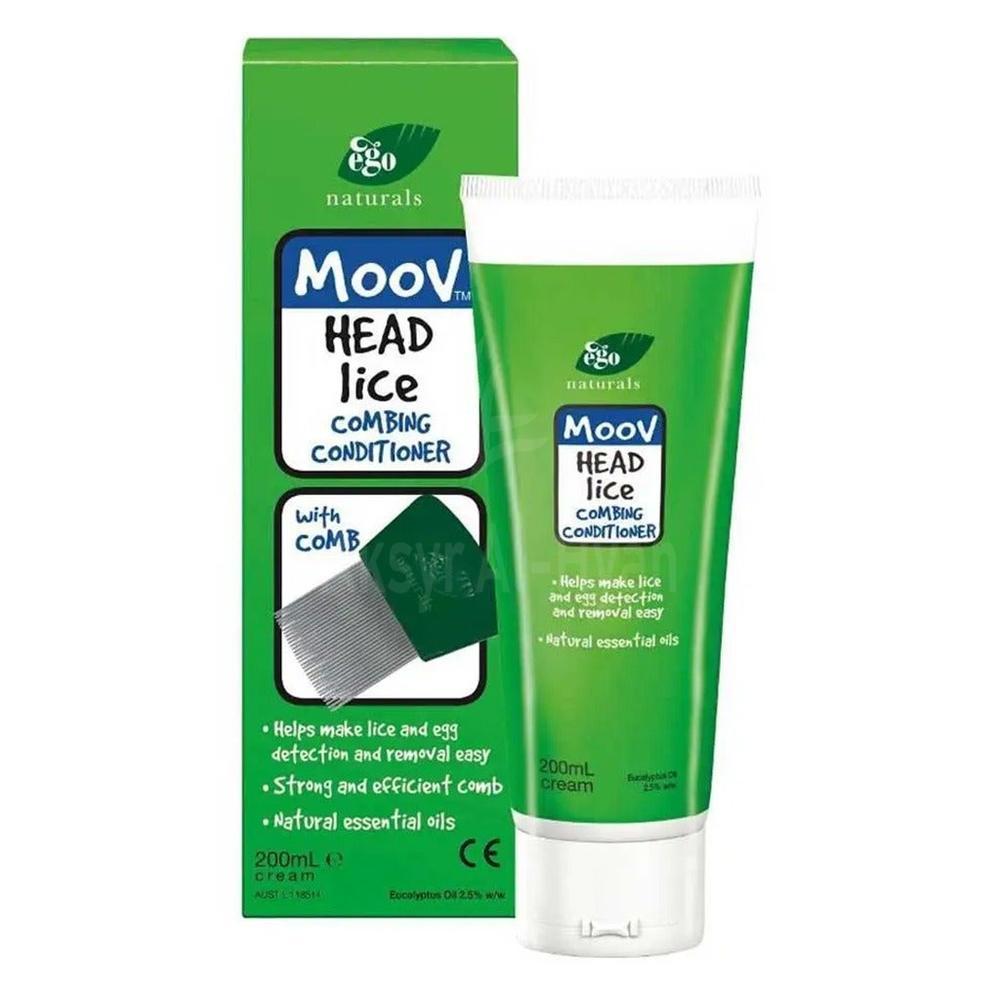EGO QV MOOV HEAD LICE COMB.CONDITIONER 200ML#570540 1