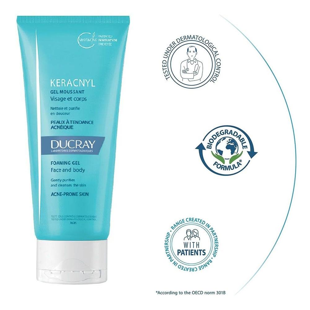DUCRAY KERACNYL FOAMING GEL 200ML#561336 2
