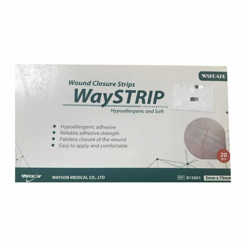 WAYCARE WOUND/CLOS STRIPS 6X75MM 20'S(815002)