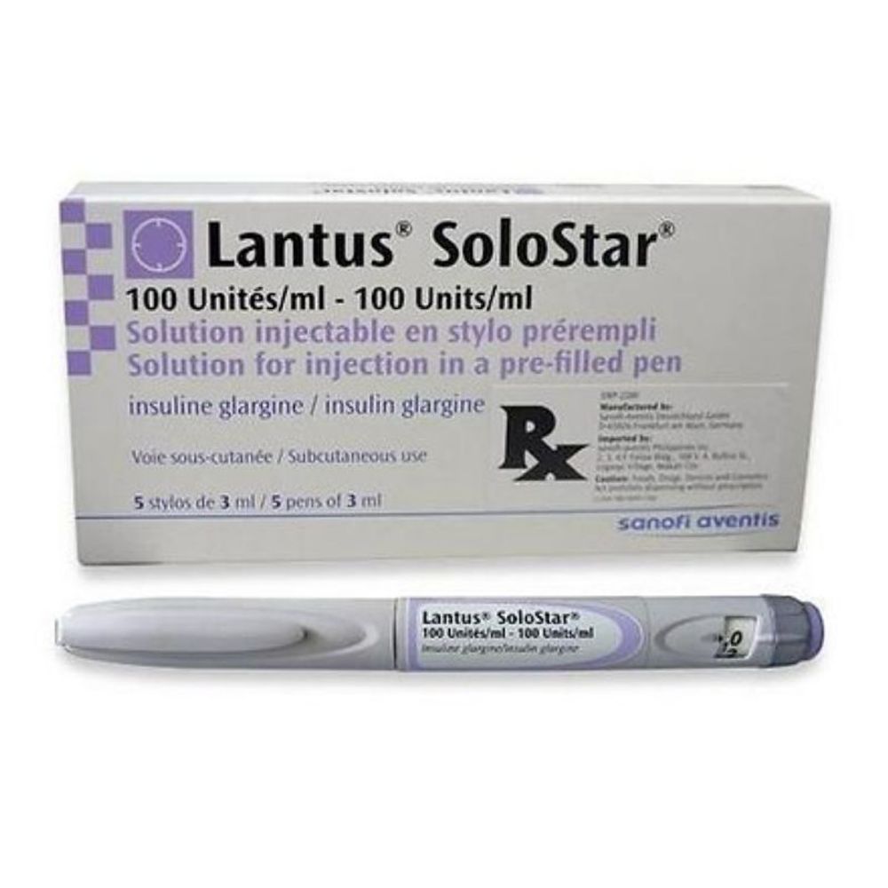 LANTUS SOLOSTAR INJ 100 UNITS/ML 5'S