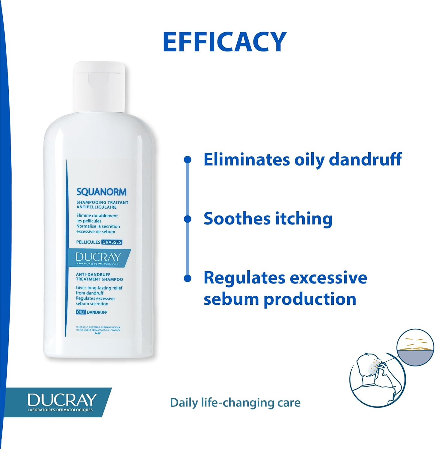 DUCRAY SQUANORM OILY DANDRUFF SHAMPOO 200ML(562449) 6