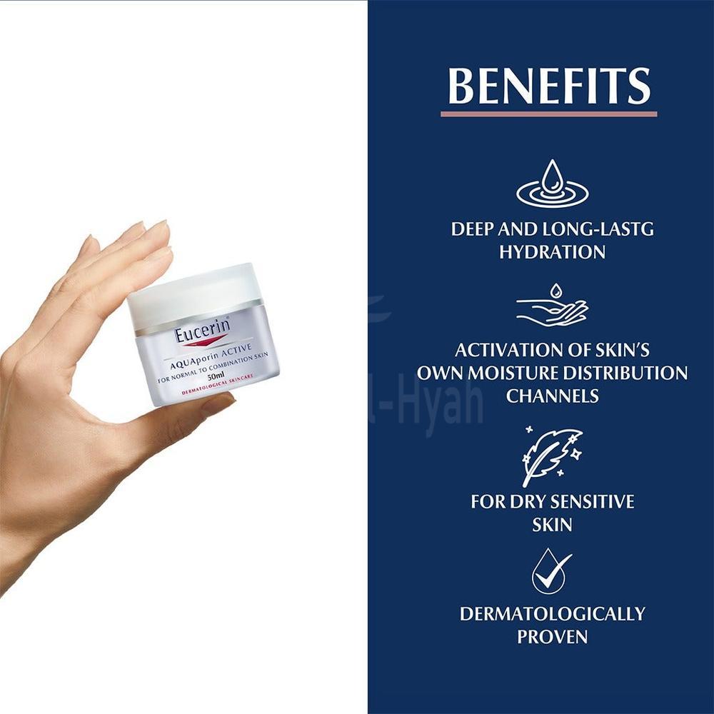 EUCERIN AQUA PORIN ACTIVE LIGHT CREAM 50ML(69779) 2