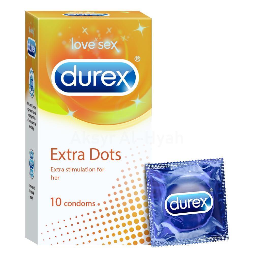 LV DUREX EXTRA DOTS CONDOM 10'S