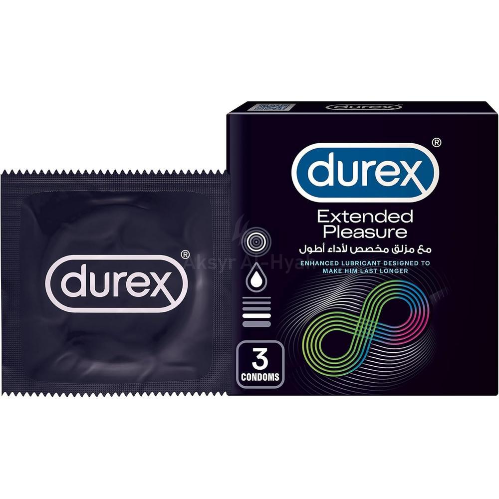 DUREX EXTENDED PLEASURE CONDOMS 3'S #RH809