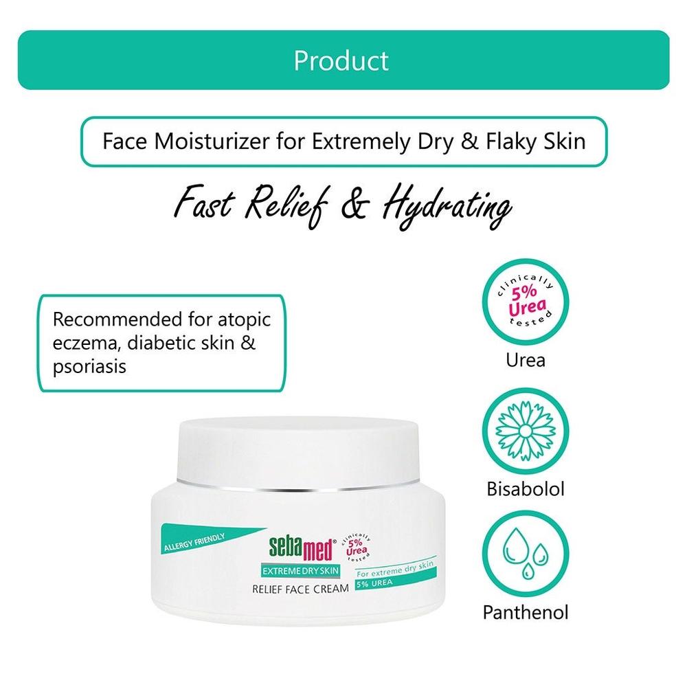 SM UREA 5% RELIEF FACE CREAM 50ML 4
