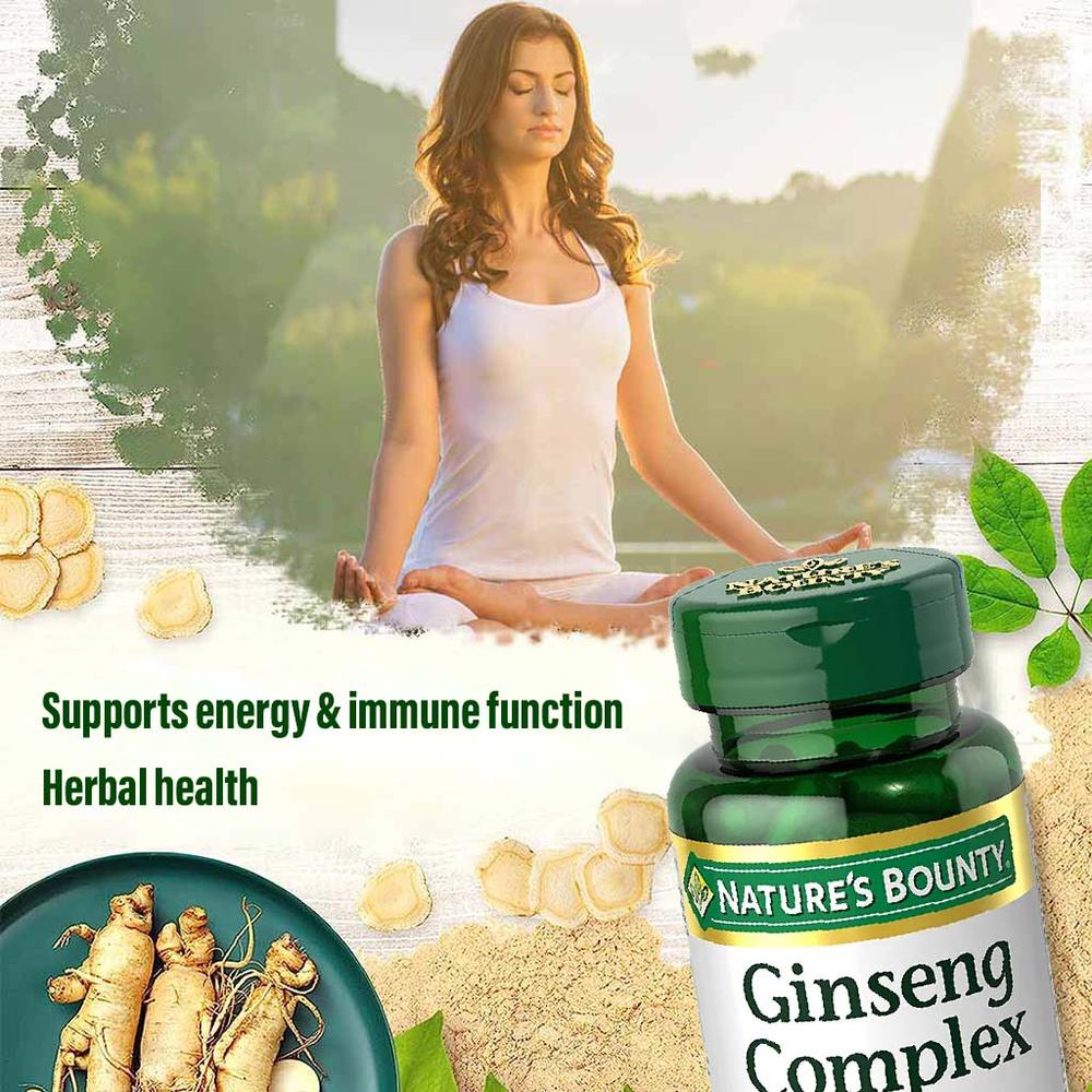 NAT.BOUNTY GINSENG COMPLEX CAPS 75'S