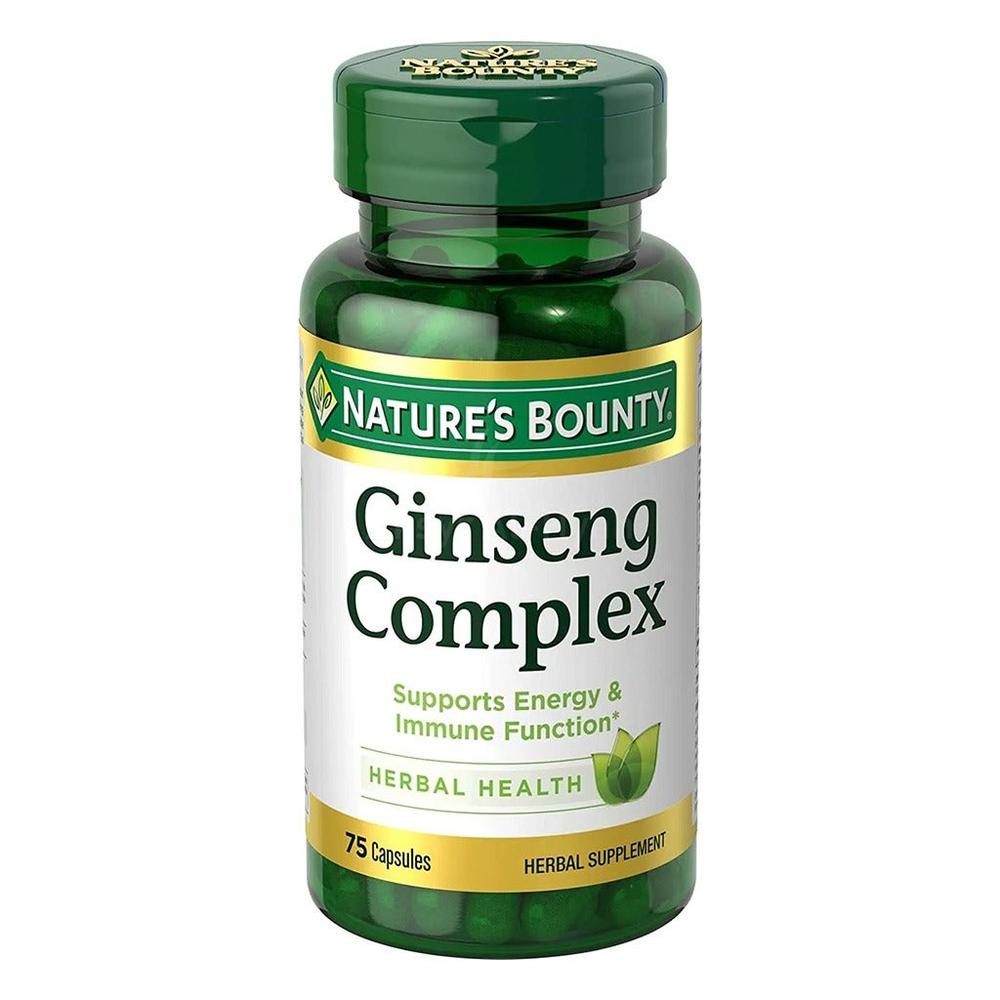NAT.BOUNTY GINSENG COMPLEX CAPS 75'S