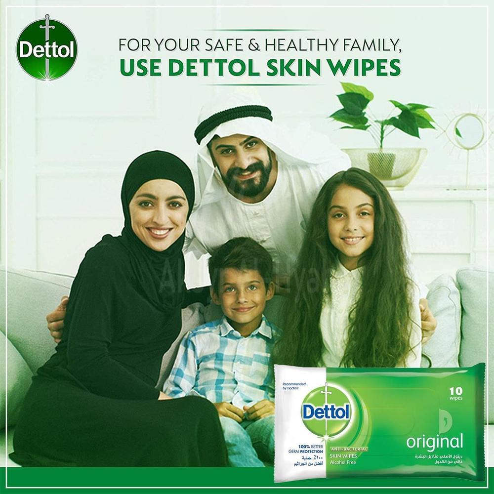 DETTOL ANTIBACTERIAL WIPES 10'S #28100 1