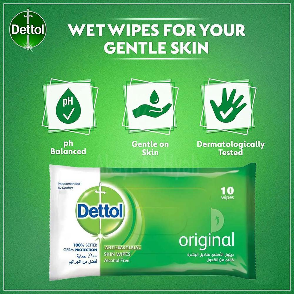 DETTOL ANTIBACTERIAL WIPES 10'S #28100 4