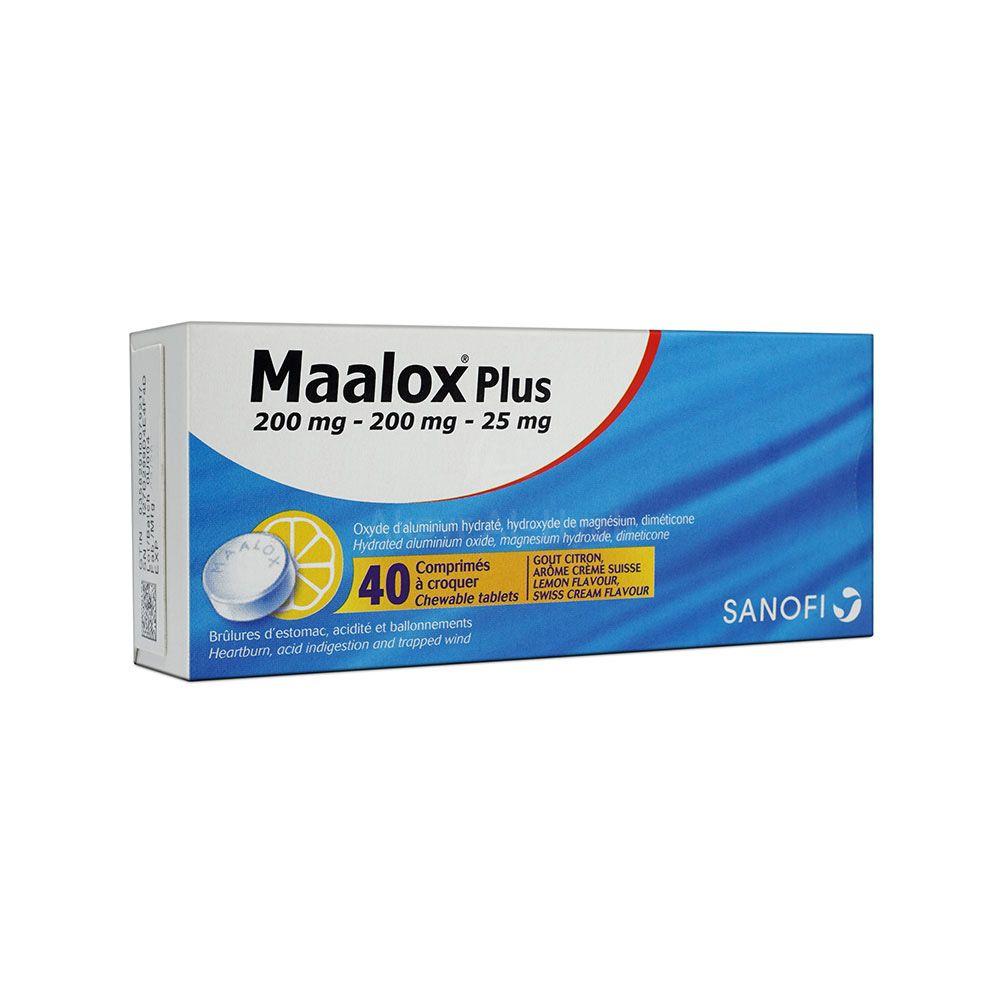 MAALOX PLUS CHEWABLE TAB 40'S 1