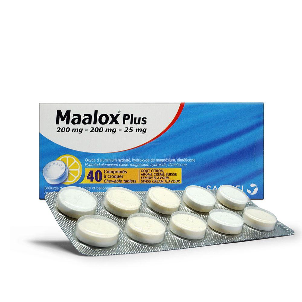 MAALOX PLUS CHEWABLE TAB 40'S 3