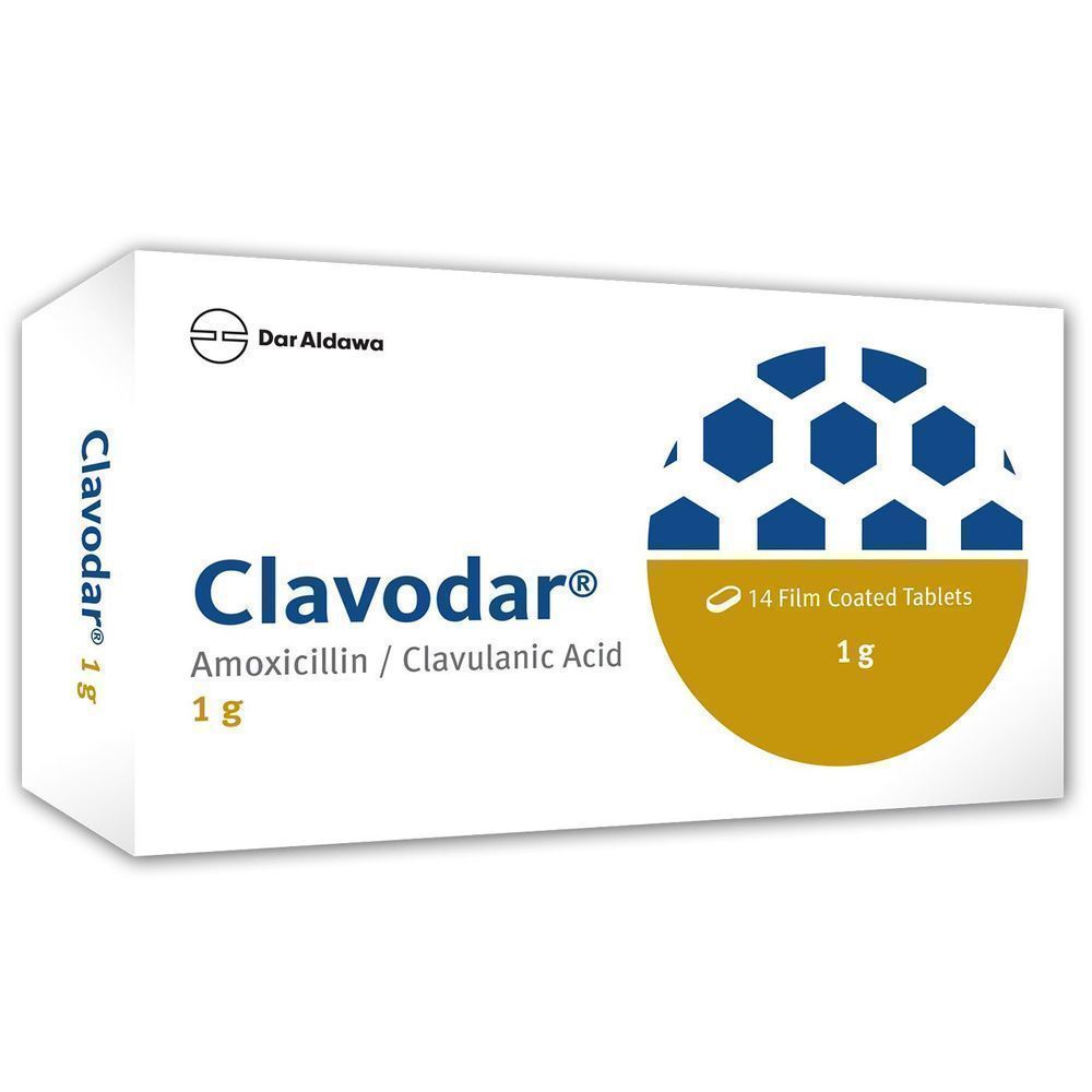 CLAVODAR 1GM TAB 14'S