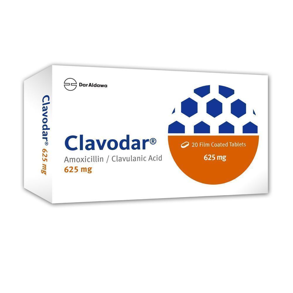 CLAVODAR 625MG TAB 20'S