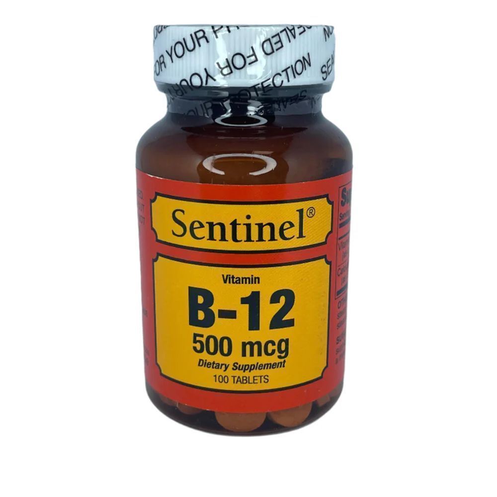 SENTINEL B 12 500MCG TAB 100'S
