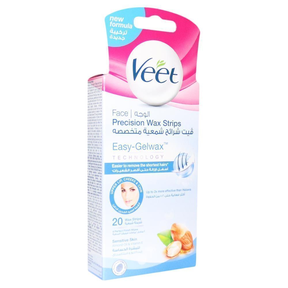 Veet Sensitive Skin FACE WAX STRIPS 20'S