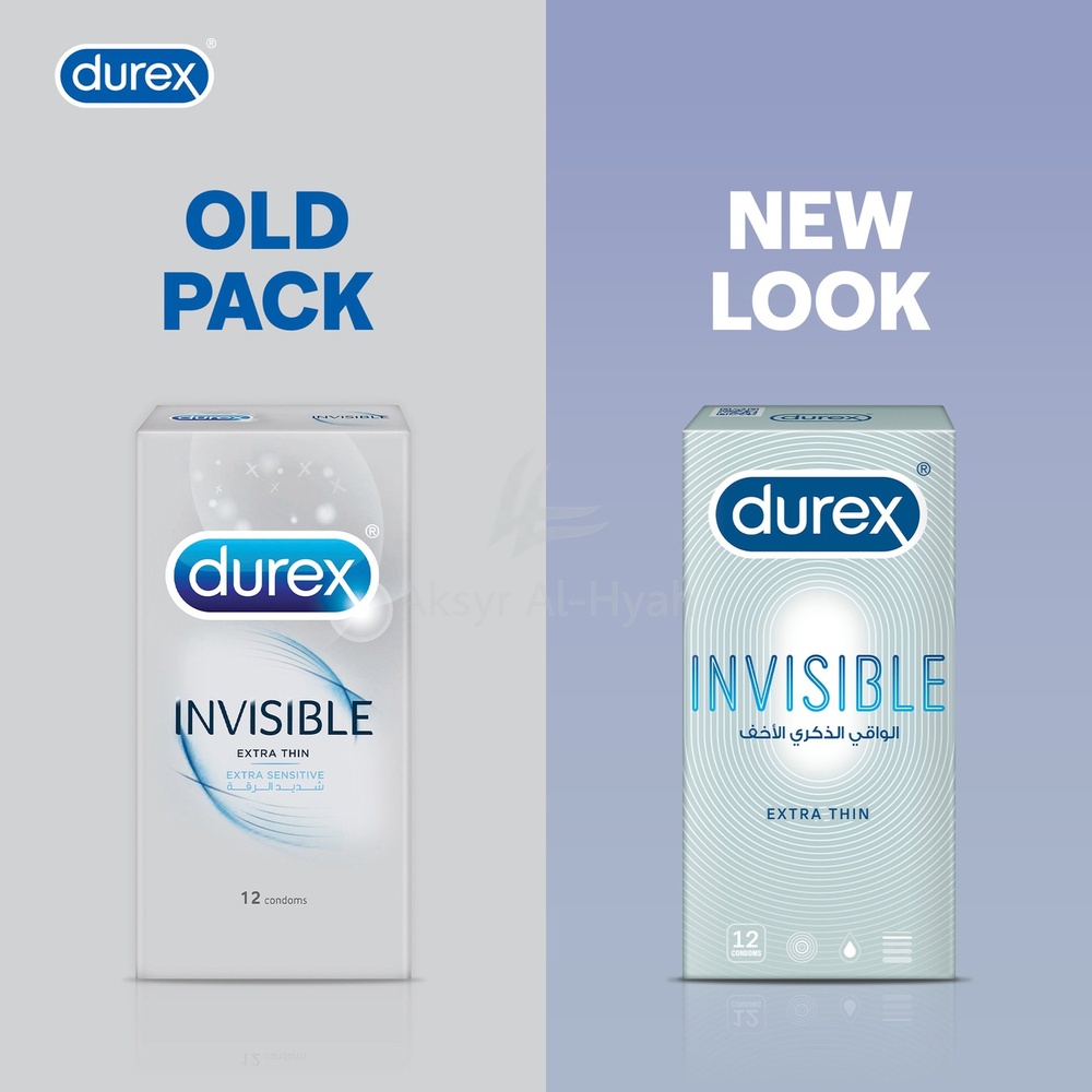 DUREX INVISIBLE EXTRA THIN SENSITIVE 12'S #4500 1