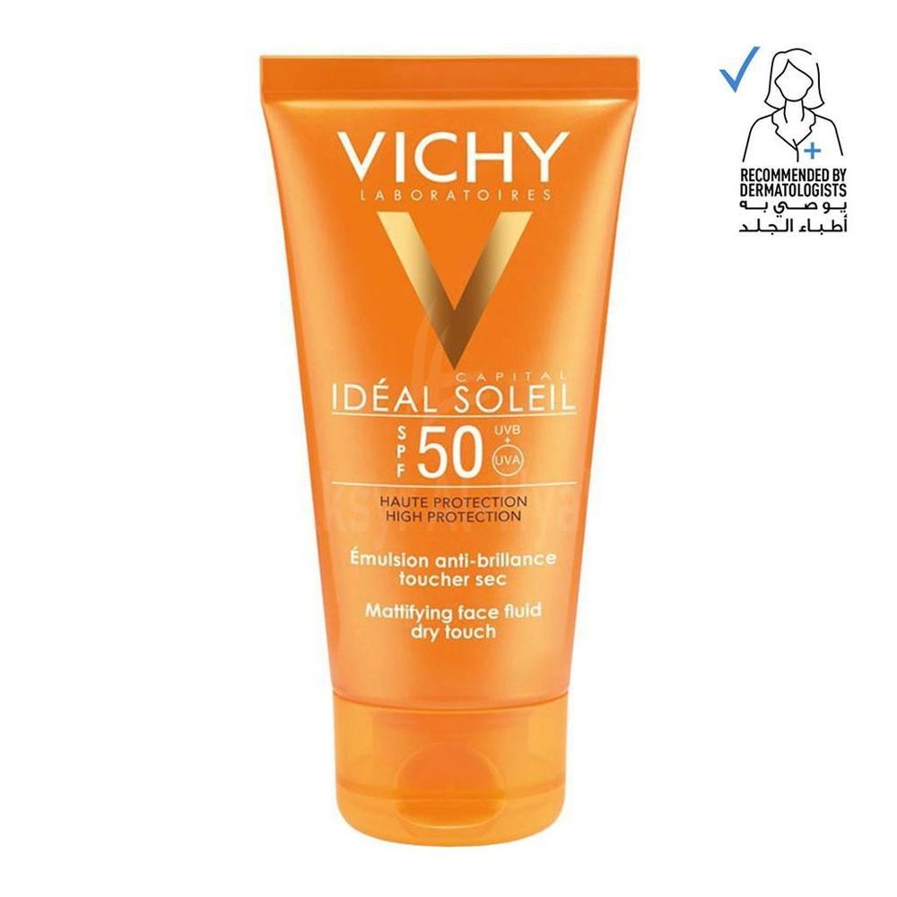 VICHY IDEAL SOL.SPF50 MATT.DRY TOUCH FACE FLUID 50ML(FM0007156/4080) 1