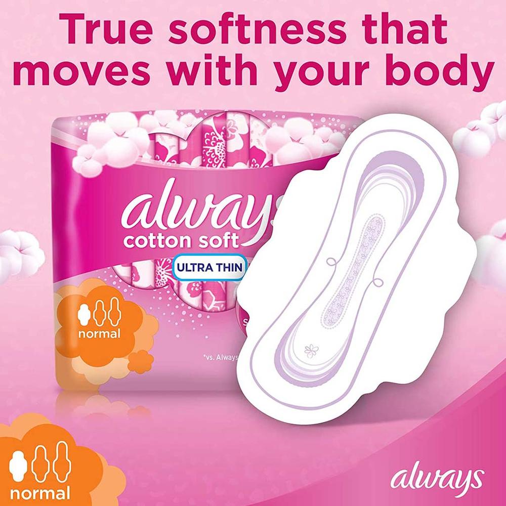 ALWAYS COTTONY SOFT ULTRA THIN NOR.PAD 20'S(PG747)(PINK) 1