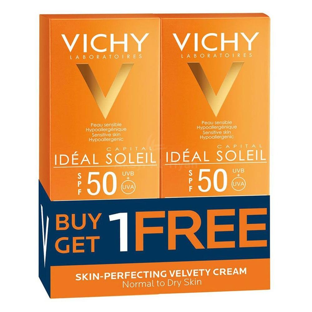 OFFER VICHY (1+1)IDEAL SOL.SPF50 SKIN PERF.VEL.CREAM 50ML(FM0022492) 1