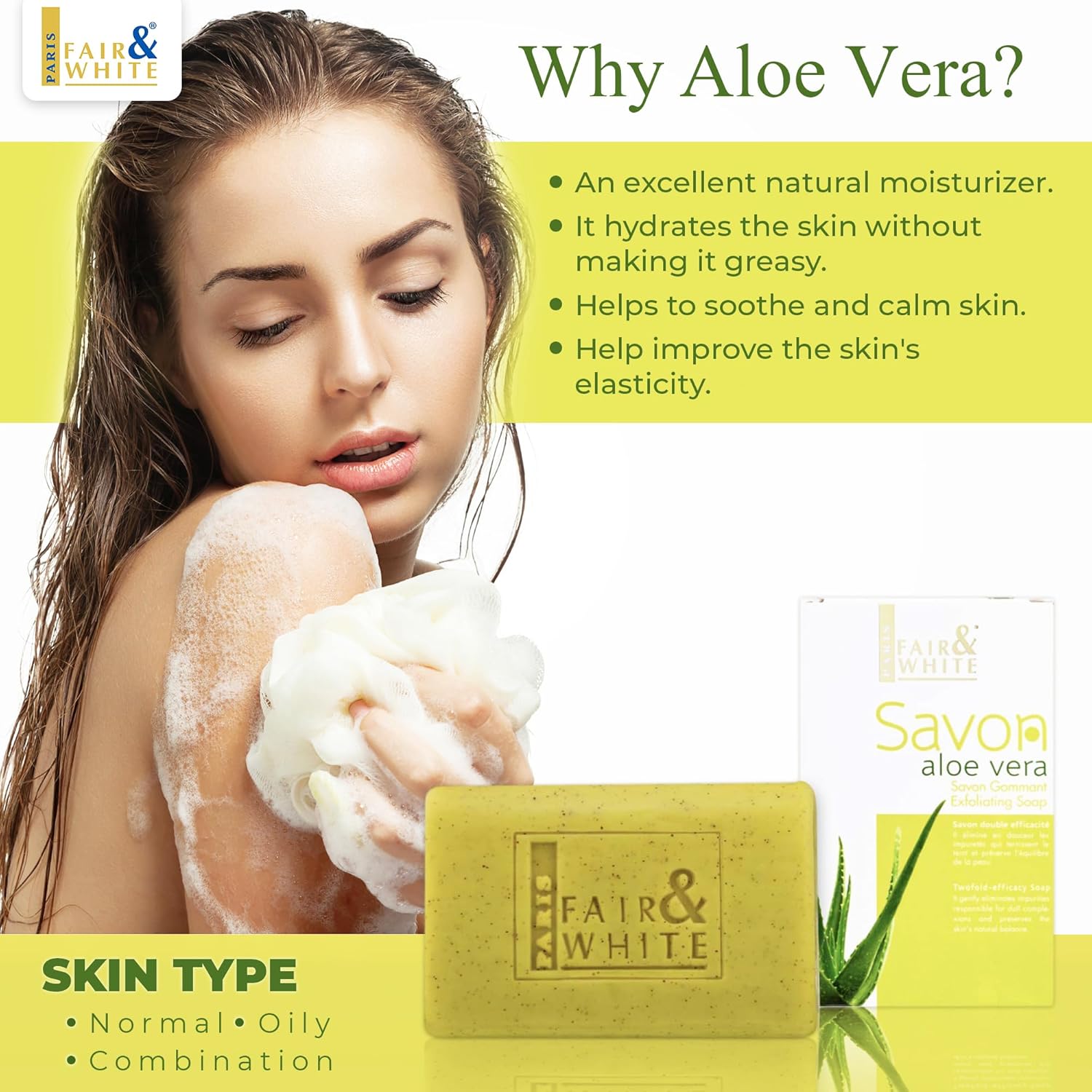 F&W ALOE VERA SOAP 200GM 2