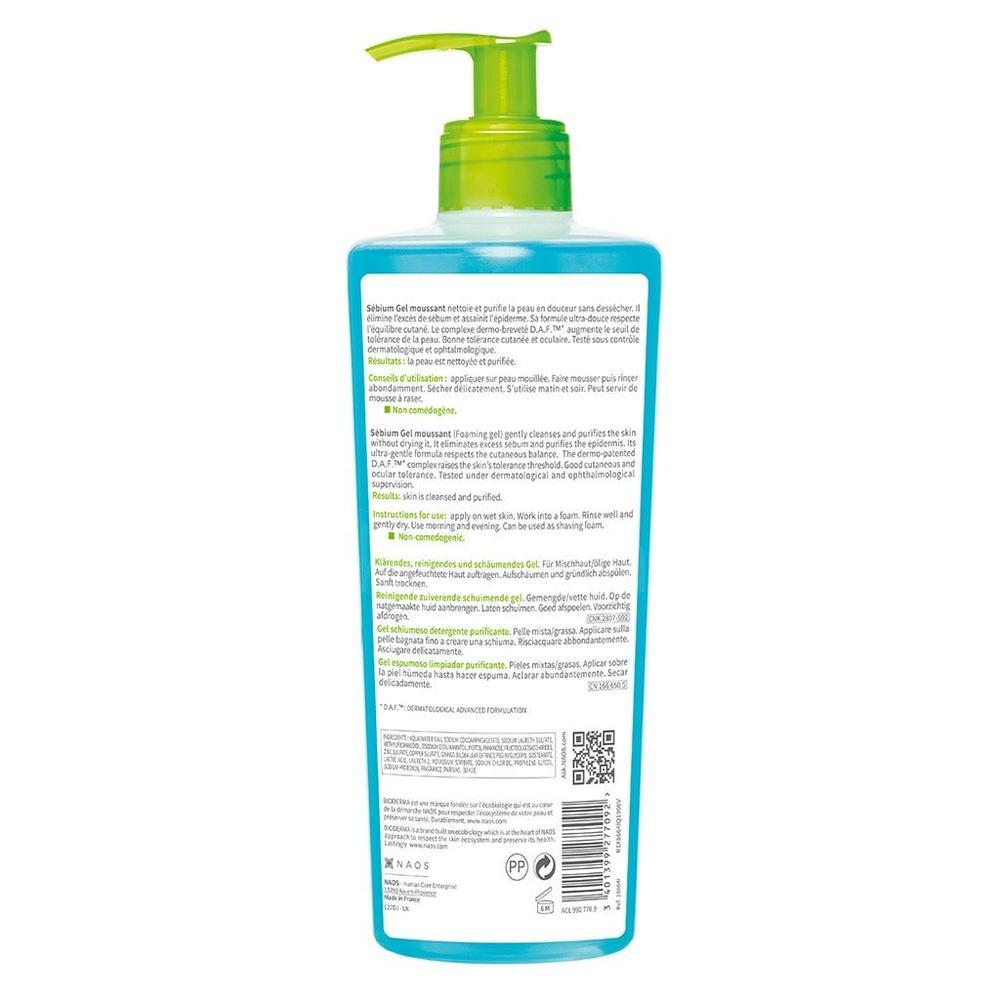 BIODERMA SEBIUM MOUSSANT FOAMING GEL 500 ML #BIO75 3