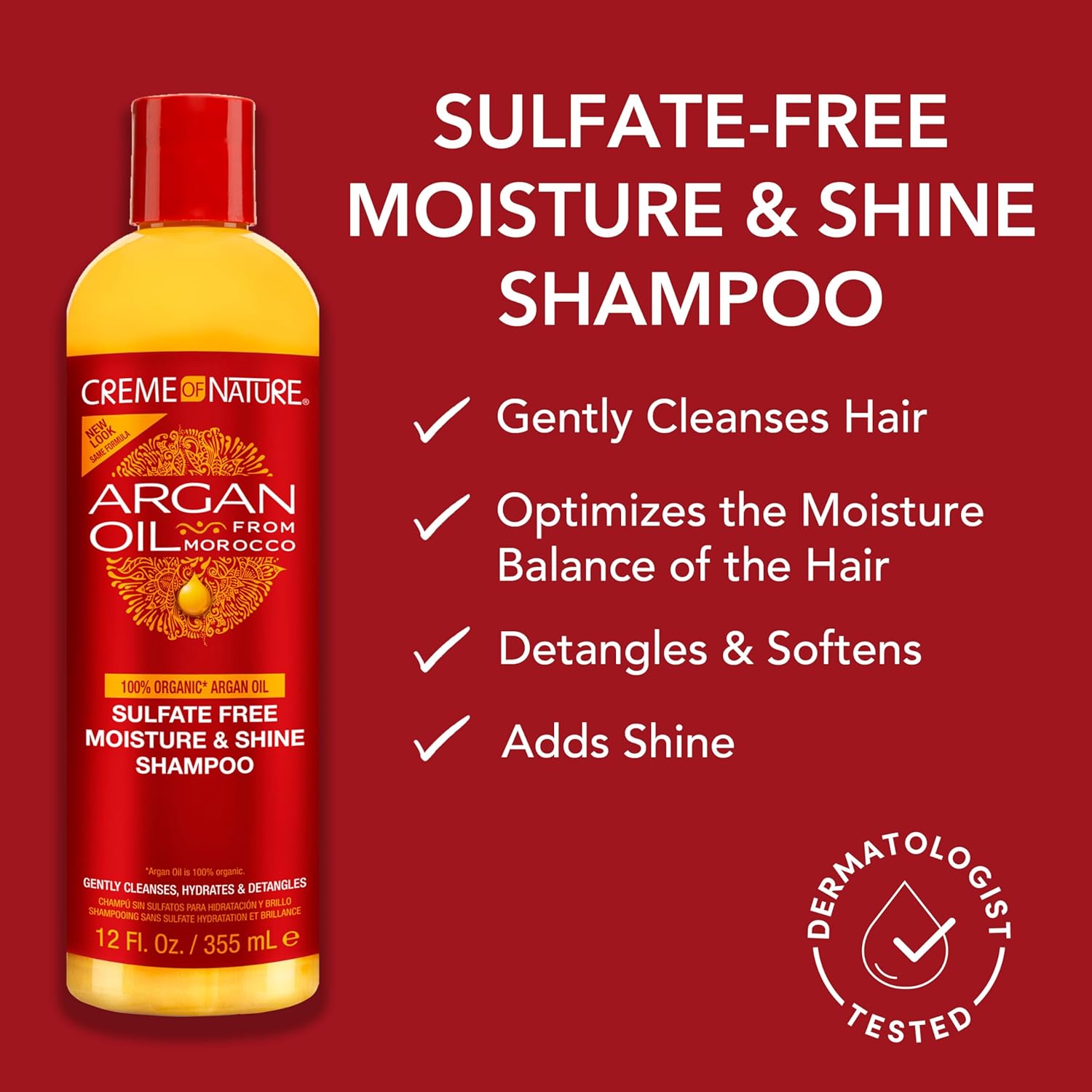 CON ARGAN OIL MOIST&SHINE SHAMPOO 354ML 1