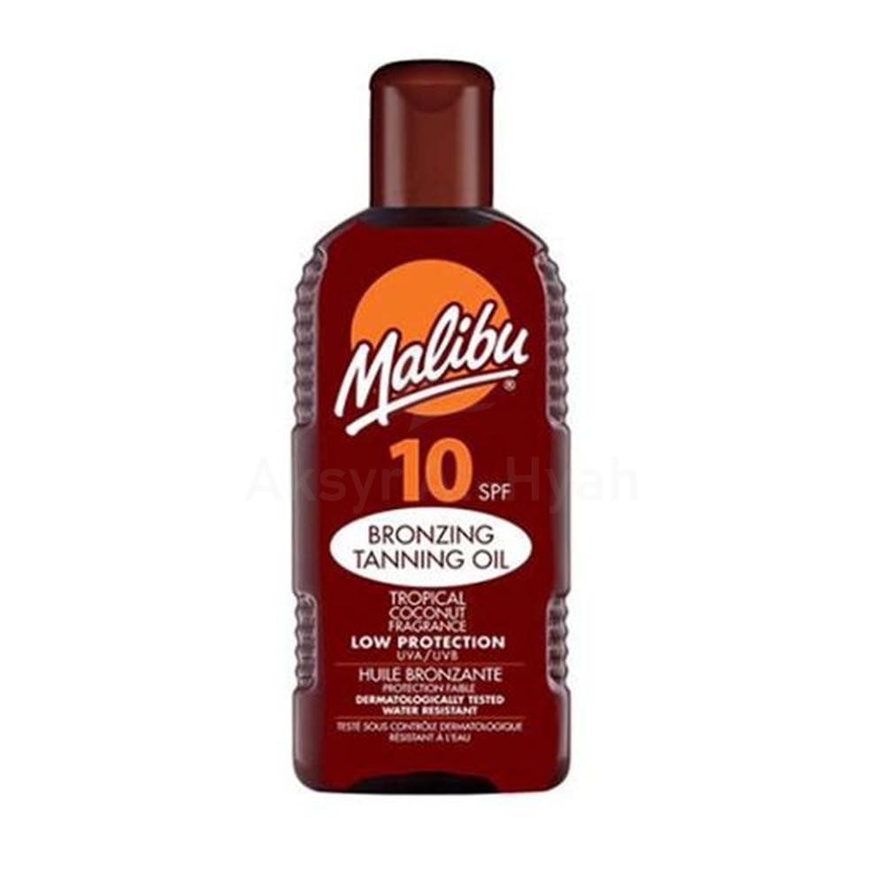 MALIBU SPF10 BRONZING TANNING OIL 200ML #13531