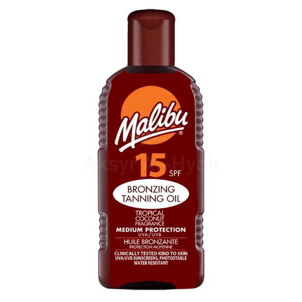 MALIBU SPF15 BRONZING TANNING OIL 200ML #13532