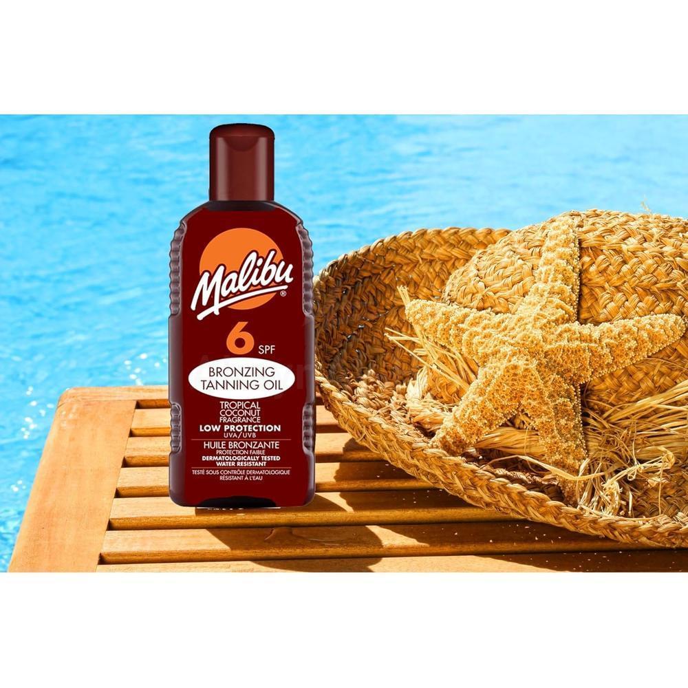 MALIBU SPF6 BRONZING TANNING OIL 200ML #13529 2