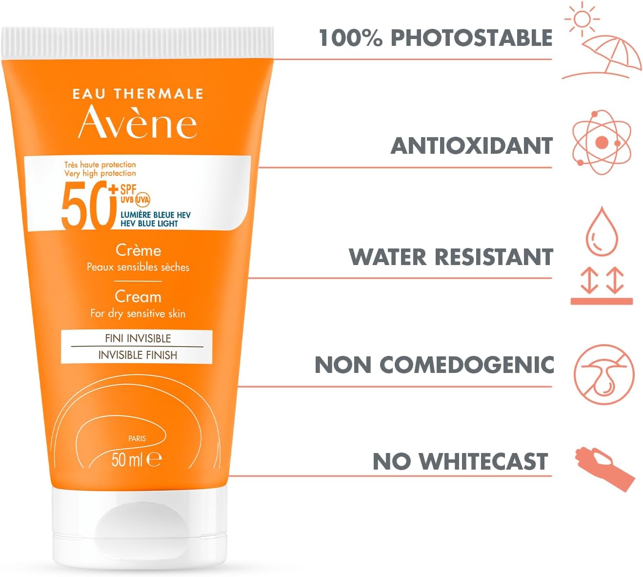 AVENE SPF50+ CREAM A/OXIDANT.F/F 50ML#564149 4
