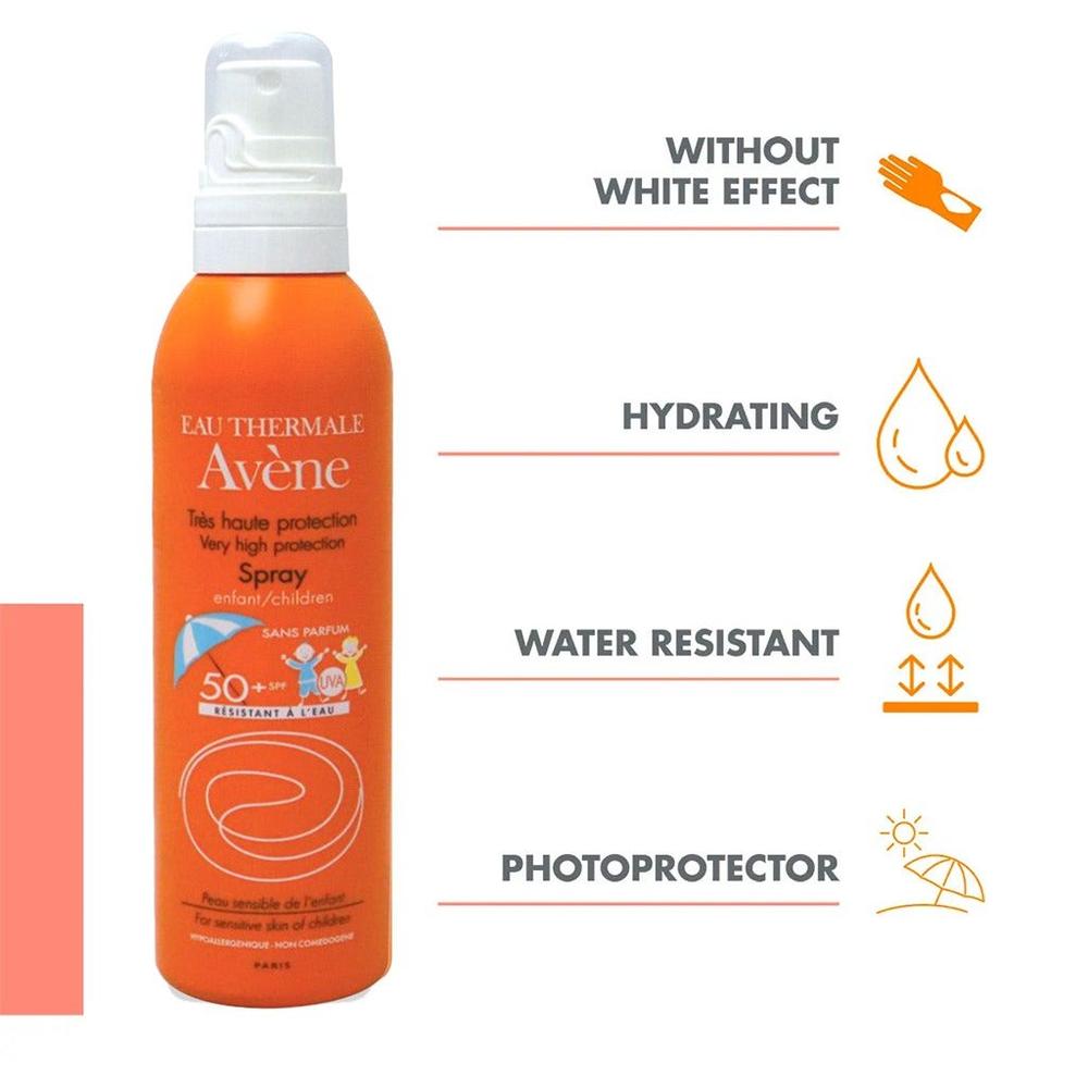 OFFER (1+1)AVENE SPF50+ CHILDREN SUN CARE SPRAY 200ML#578866 1