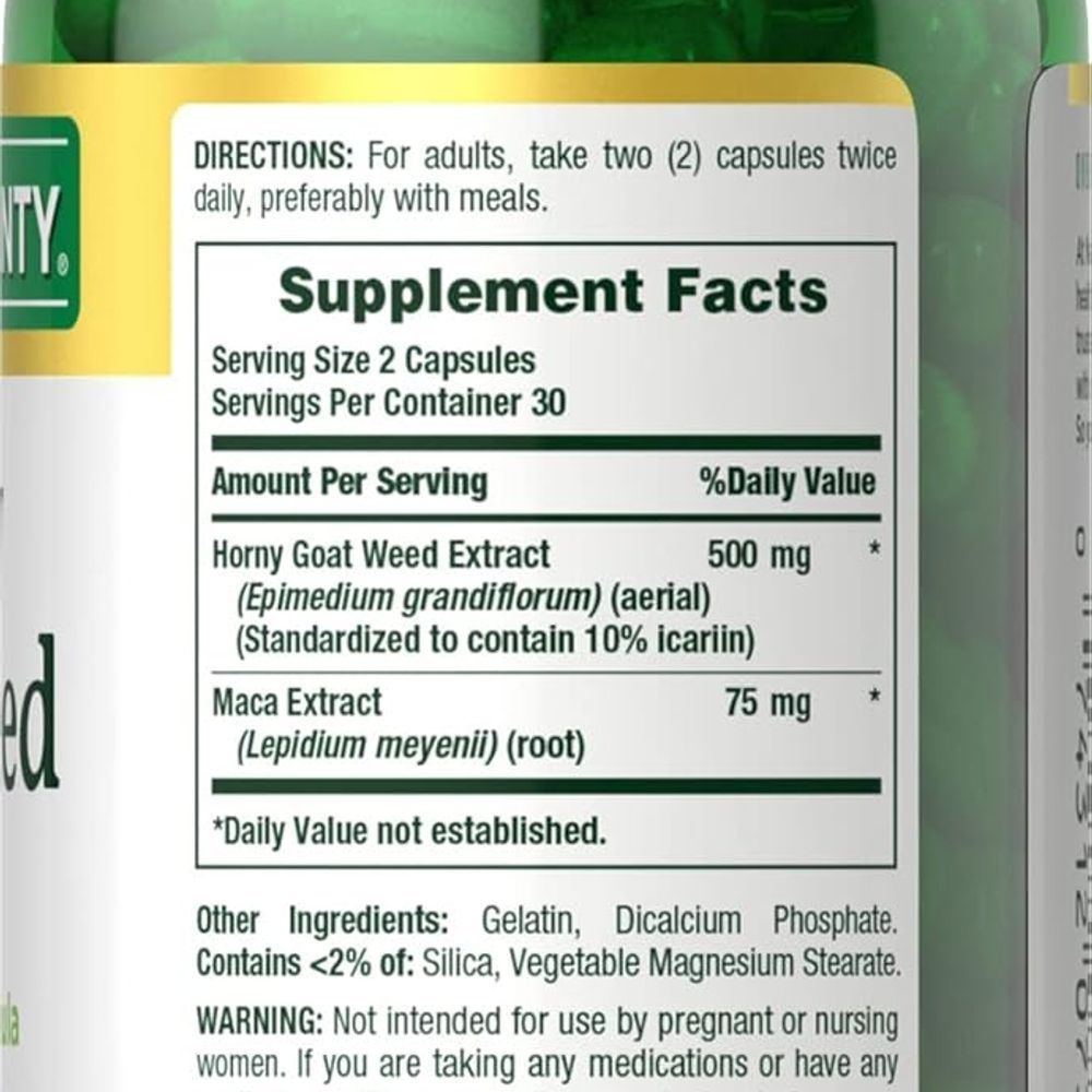 NAT.BOUNTY HORNY GOAT WEED/WITH MACA 60'S 5