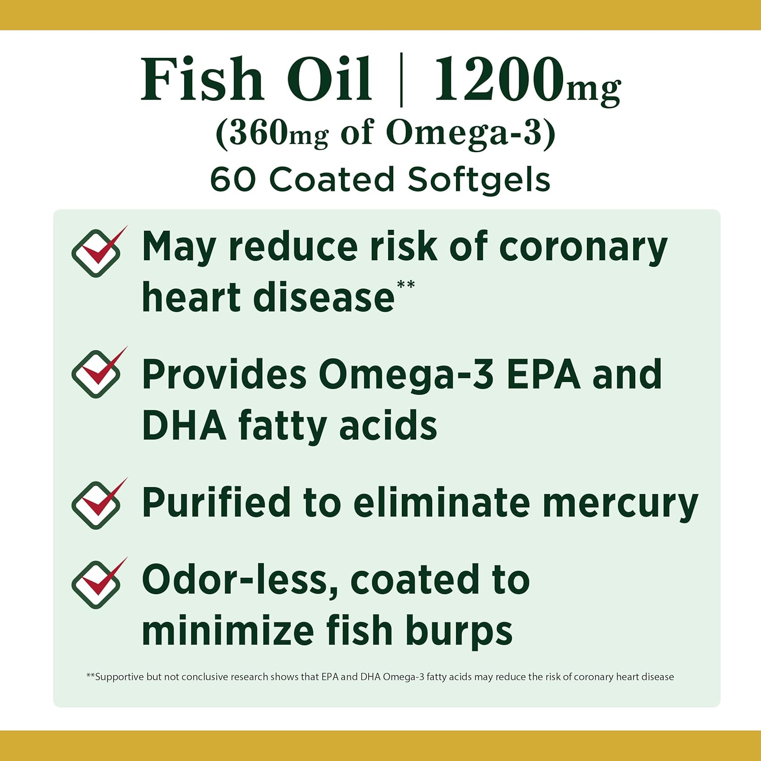 NAT.BOUNTY FISH OIL 1200MG/OMEGA-3 60'S 2