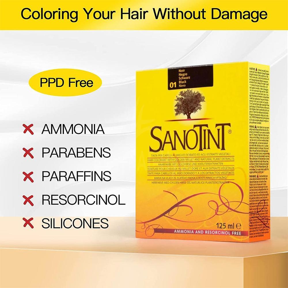 SANOTINT 01 BLACK H/COL. W/O AMMONIA 125ML