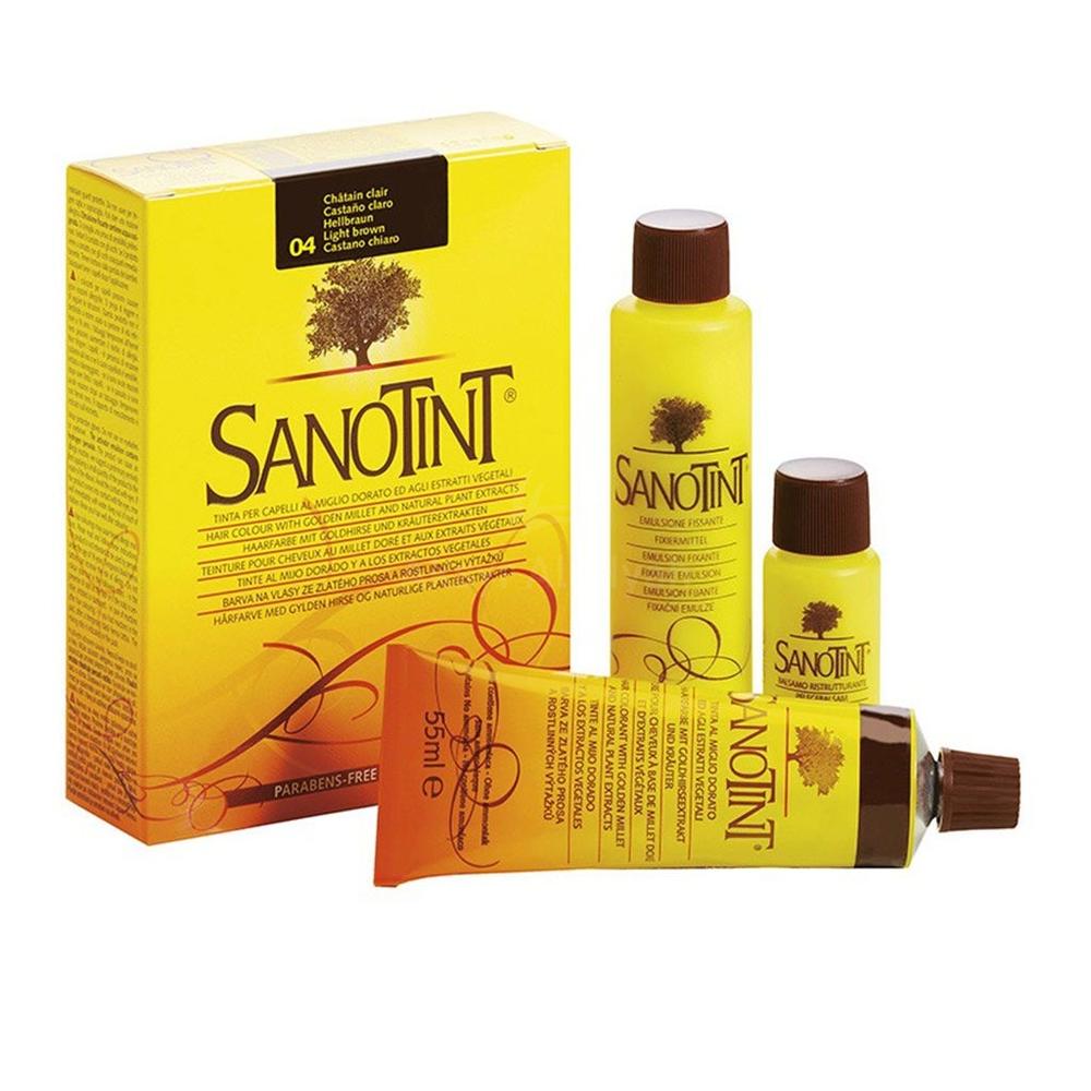 SANOTINT 04 LIGHT BROWN W/O AMMONIA 125ML 2