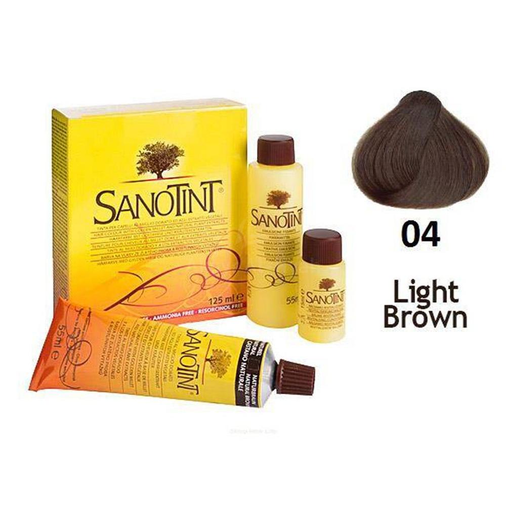 SANOTINT 04 LIGHT BROWN W/O AMMONIA 125ML 5