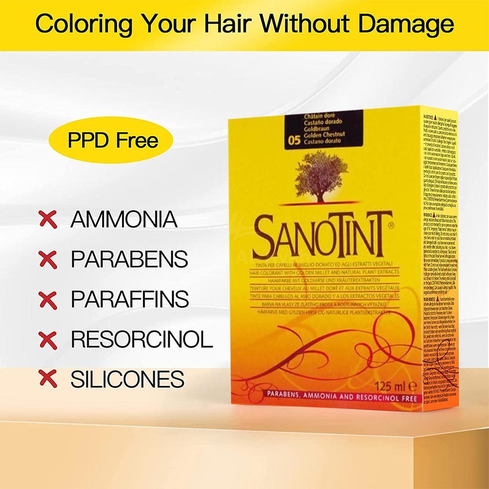 SANOTINT 05 GOLDEN CHESTNUT W/O AMMONIA 125ML 5