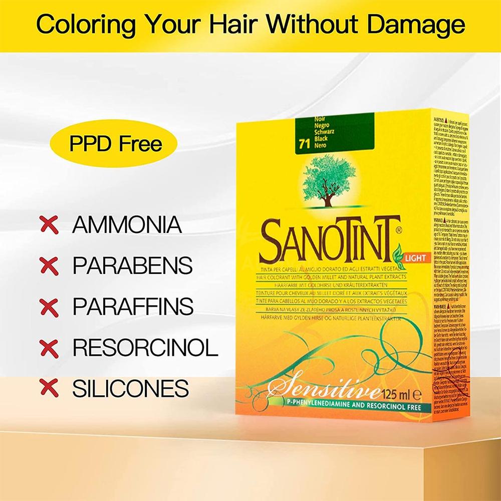 SANOTINT 71 BLACK NERO W/O AMMONIA 125ML 5