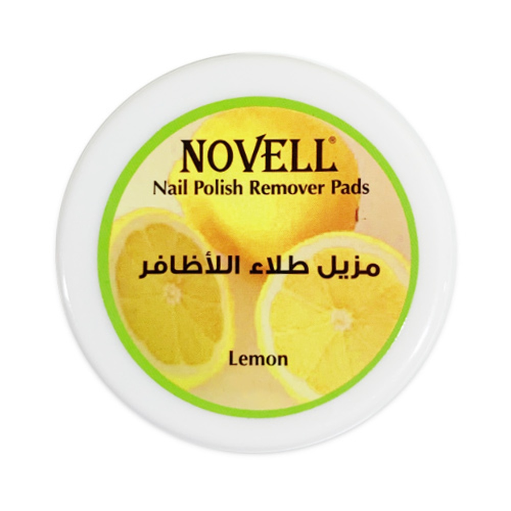 NOVELL NAIL POLISH REMOVER PADS LEMON 2 X 38'S.