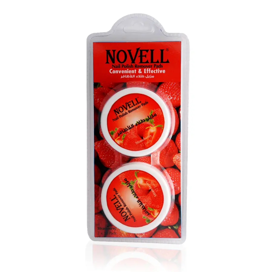NOVELL NAIL POLISH REMOVER PADS LEMON 2 X 38'S. 2