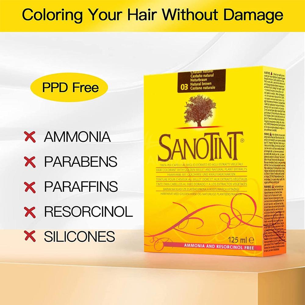 SANOTINT 03 NAT.BROWN W/O AMMONIA 125ML 4