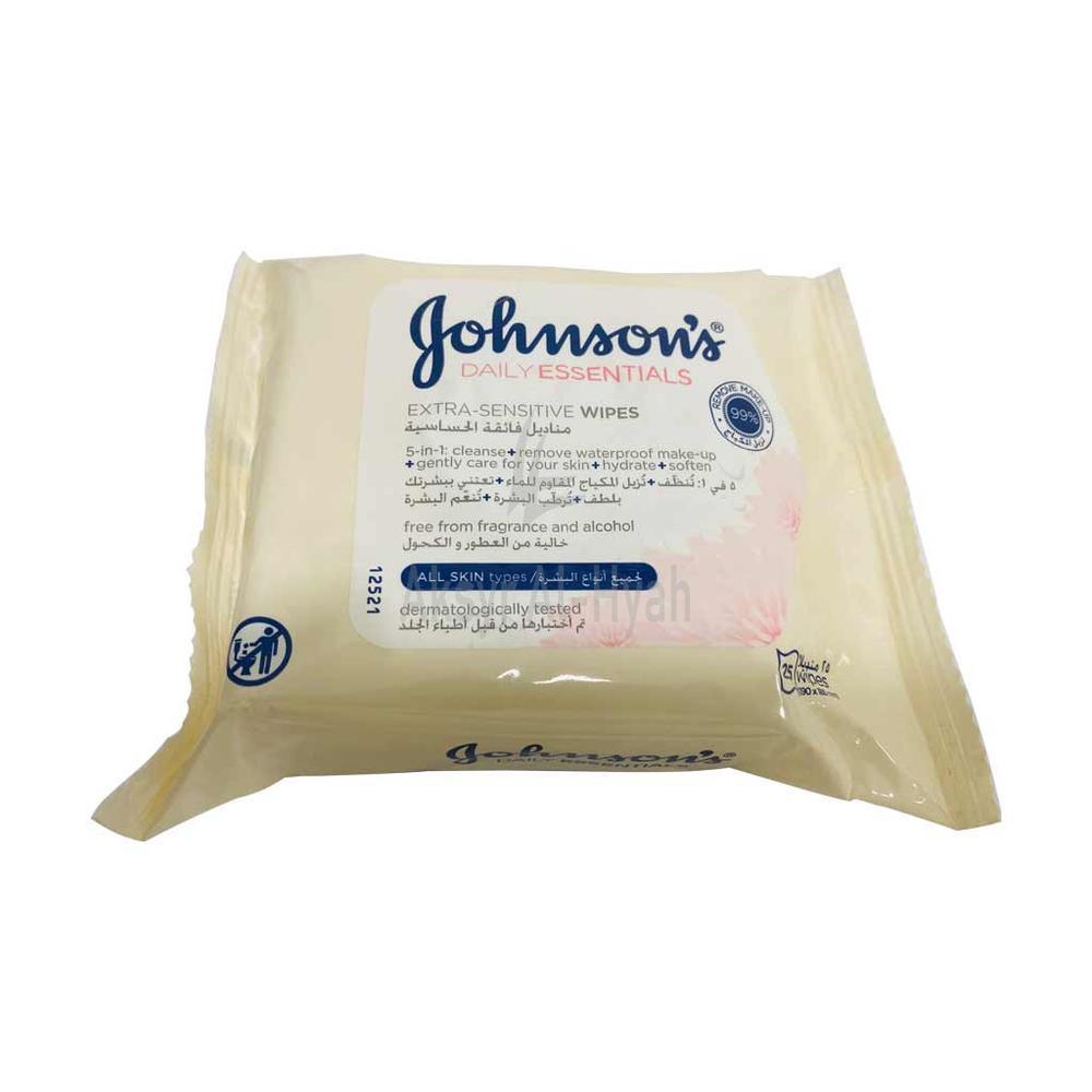 J/J D/E EXT.SENS.FRAG FREE CLG WIPES 25'S(ALL SKIN) #R300