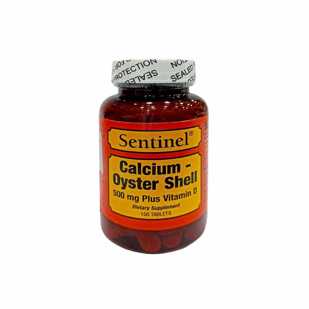 SENTINEL CALCIUM 500MG +D TAB 100'S