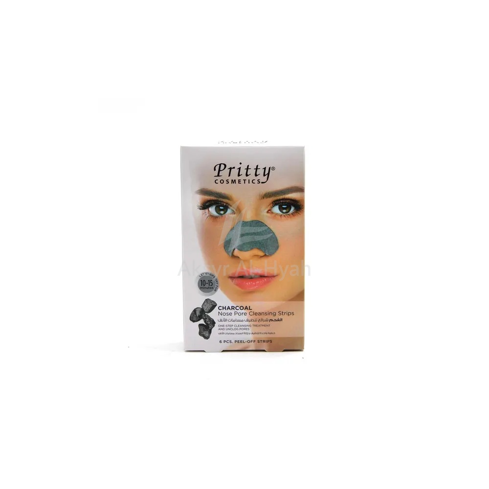 PRITTY NOSE PORE CLEANSING  STRIP CHARCOAL 6'S