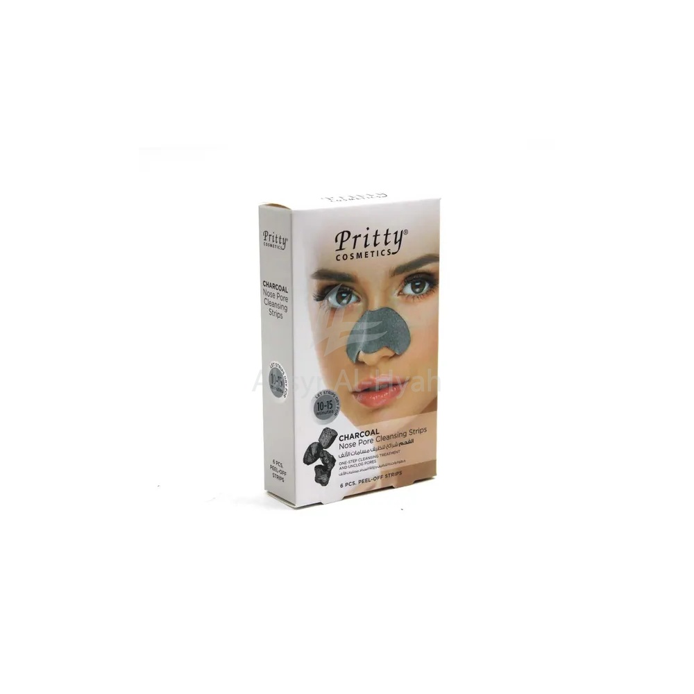 PRITTY NOSE PORE CLEANSING  STRIP CHARCOAL 6'S 1