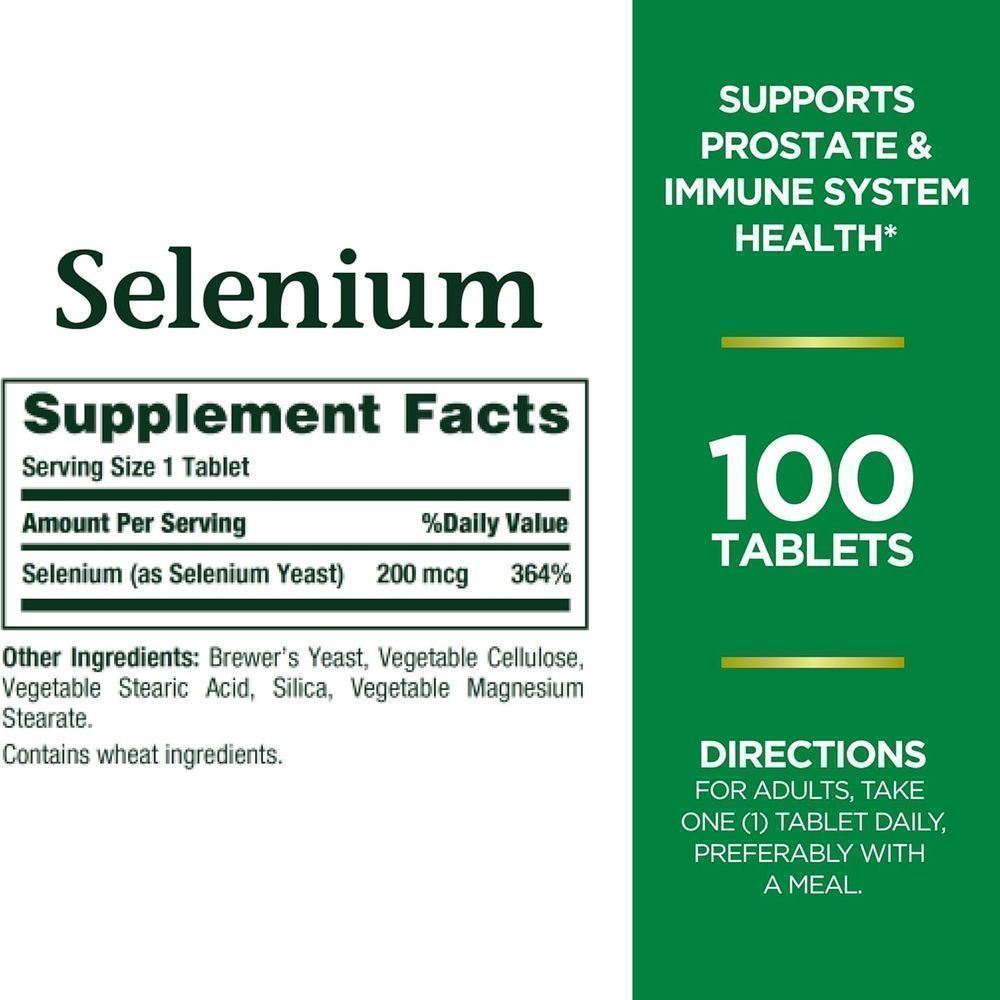 NAT.BOUNTY SELENIUM 200MCG TAB 100'S 5
