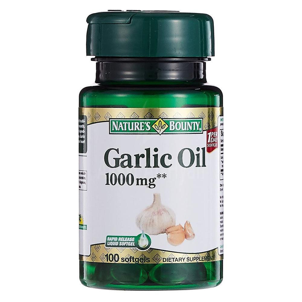 NAT.BOUNTY GARLIC EXTRACT 1000MG SOFTGELS 100'S
