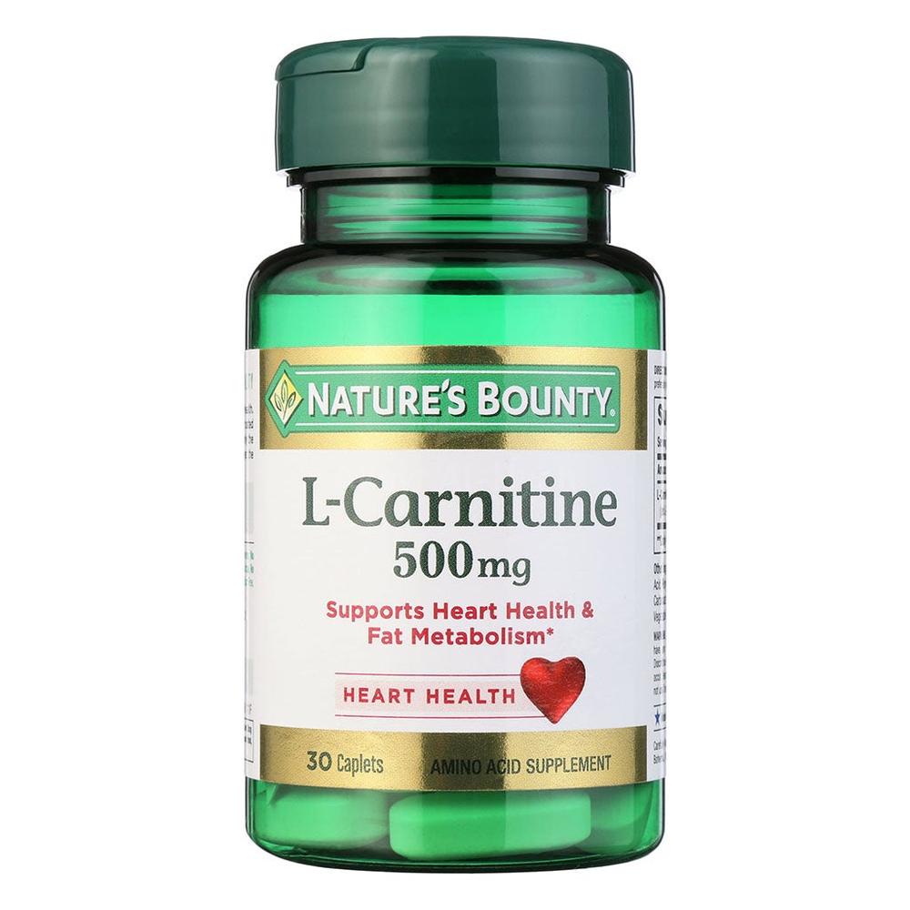 NAT.BOUNTY L-CARNITINE 500MG TAB 30'S